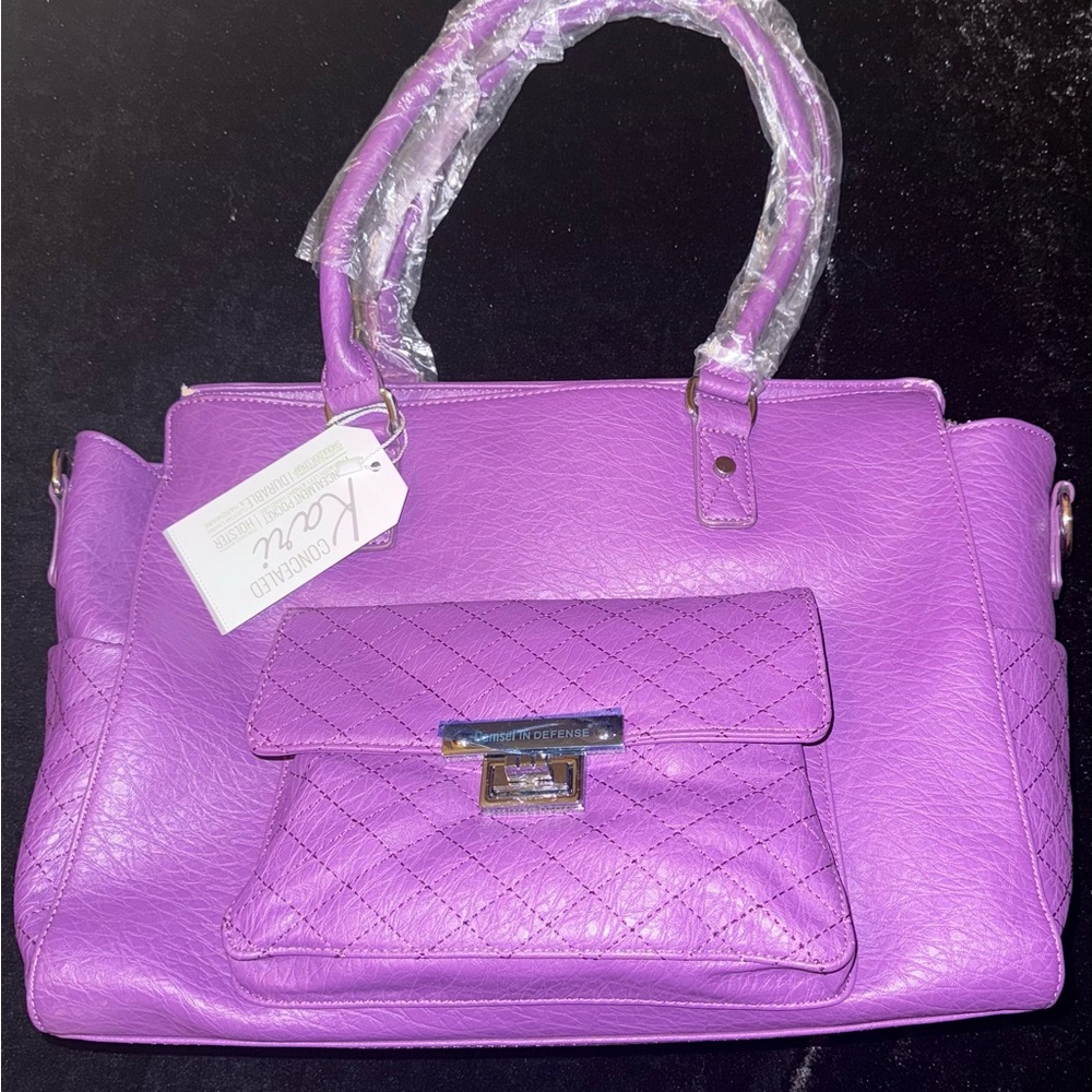 Purple Quilted Women's Bag